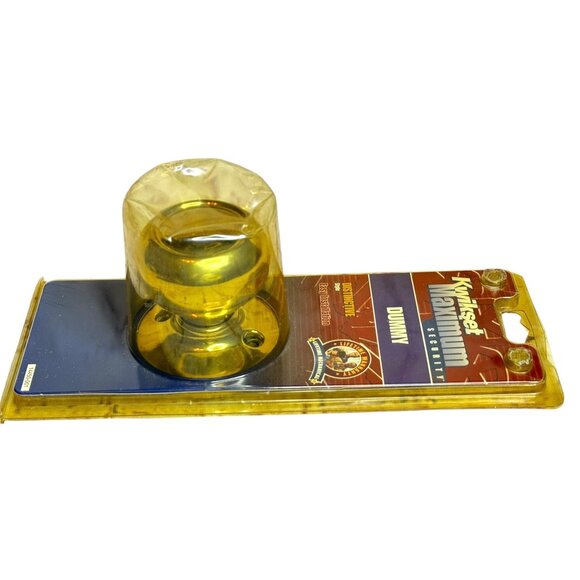 Kwikset 488c 3 Cp Maximum Security Copal Dummy Knob Polished Brass - Picture 4 of 7